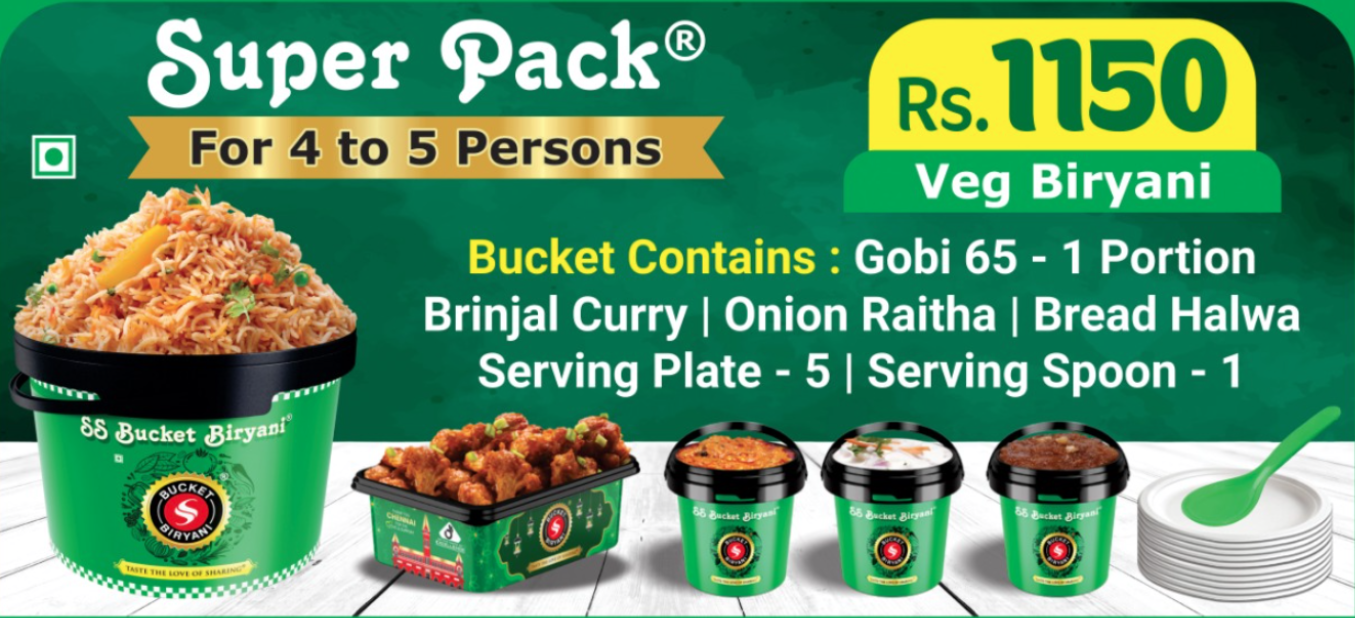 Veg Biryani (Super Pack)