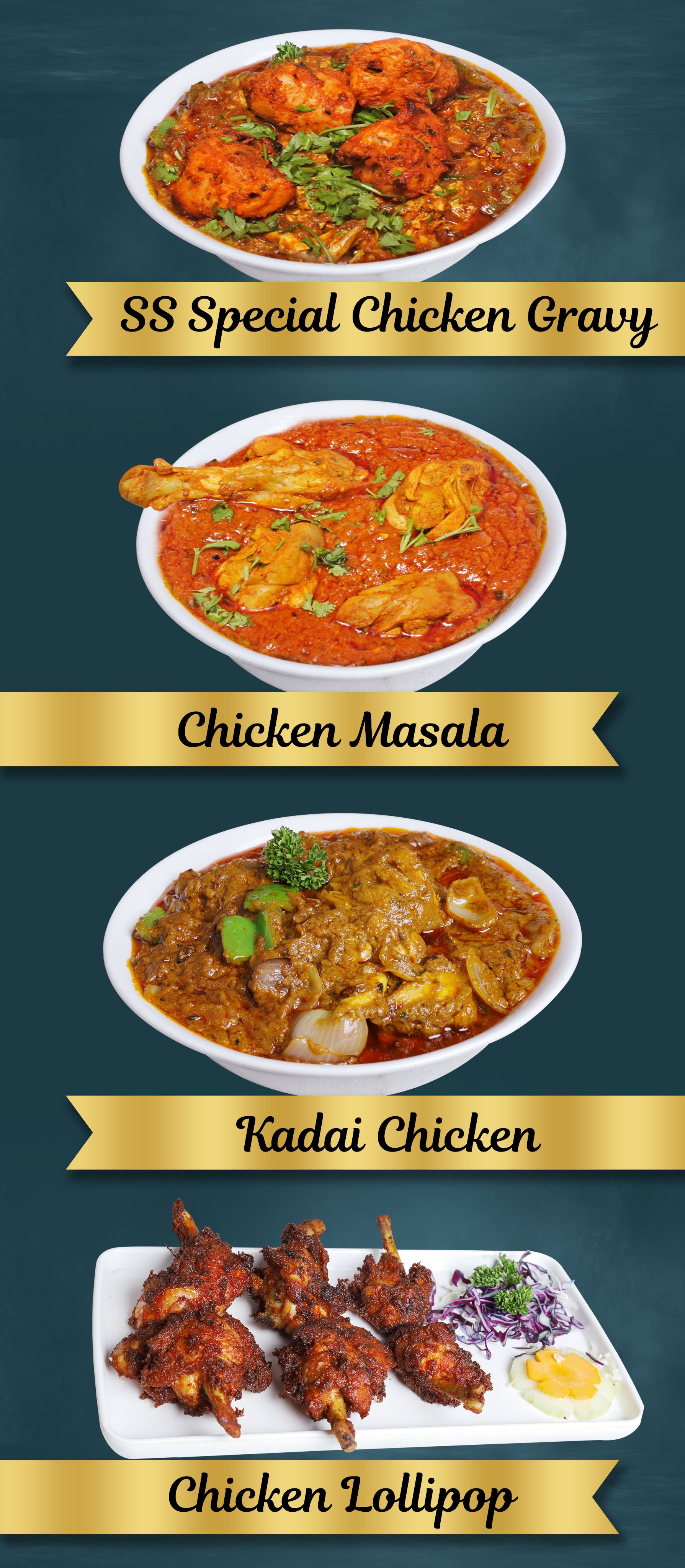 Indian Chicken Dry & Gravy